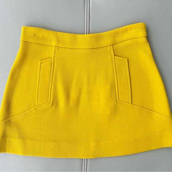 P.A.R.O.S.H.
matelassé mid-rise mini skirt in mustard yellow pocket details NWT - Picture 7 of 7